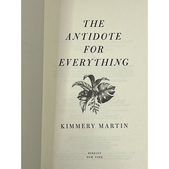 The Antidote for Everything Kimmery Martin Book Medical Fiction Drama Hardcover - Picture 4 of 5